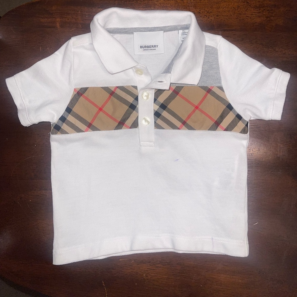 Burberry shirt size 6m